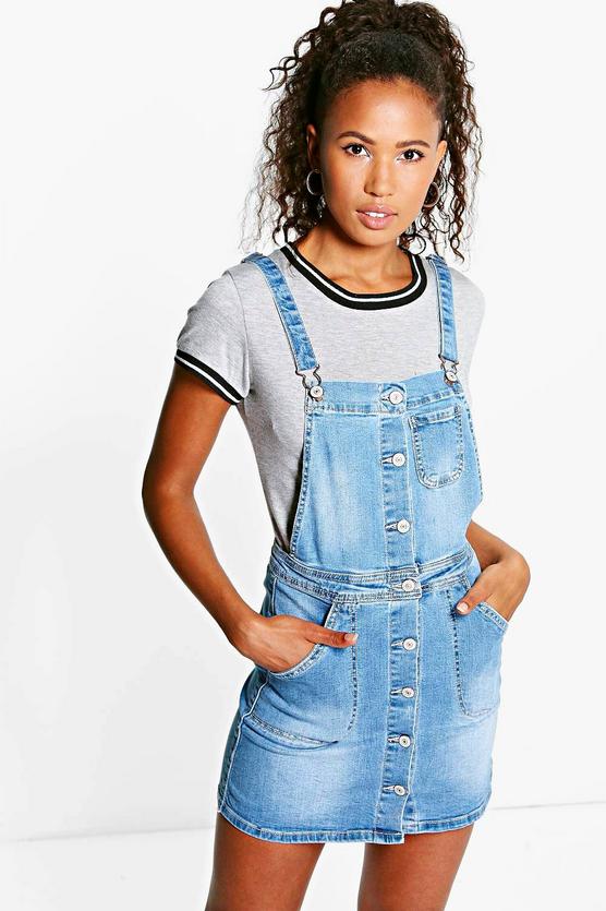 Sophie Denim Dungaree Dress